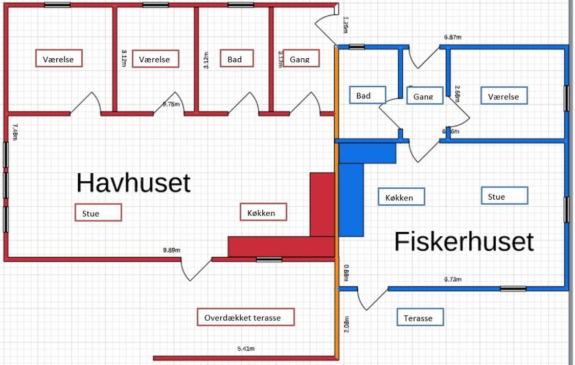 Havhuset I Oster Hurup - I Byen, Ved Stranden Εξωτερικό φωτογραφία